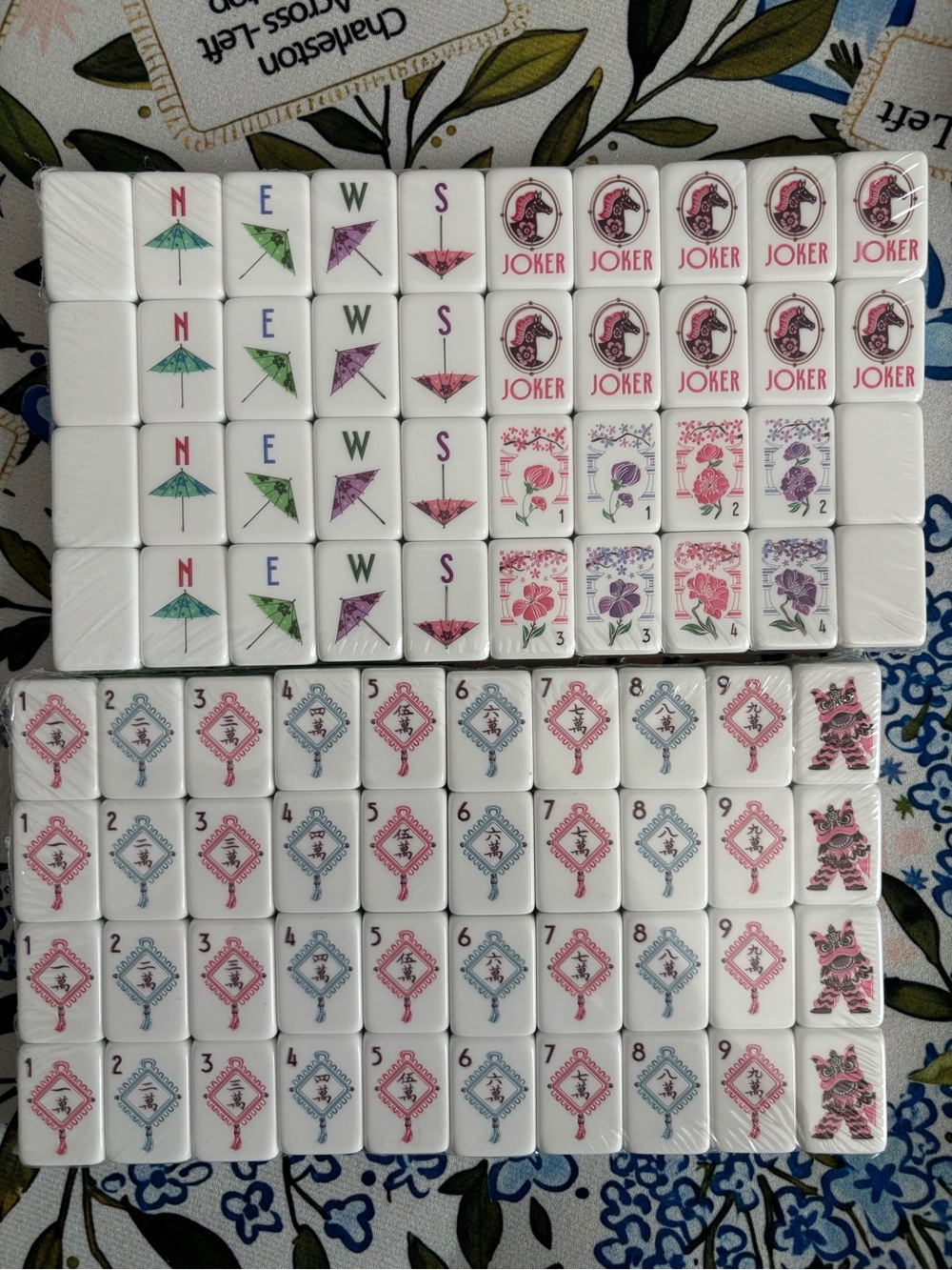 Mahjong Tiles Four Layer